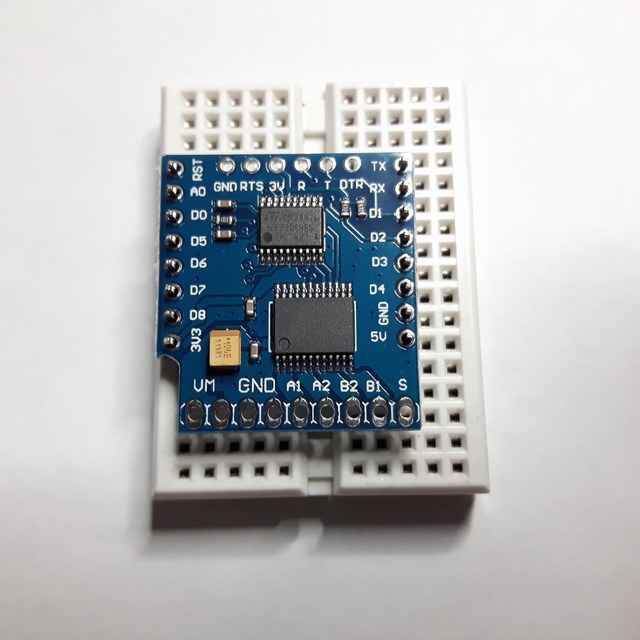 Motor Shield For WeMos D1 Mini – I2C Dual Motor Driver TB6612FNG (1A) V1.0.0