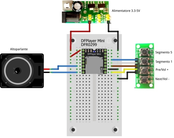 eamqrkt DFplayer mini lettore MP3 modulo audio scheda vocale per Arduino UNO
