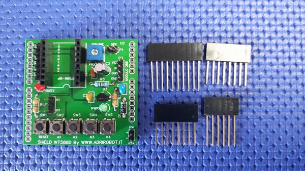 Shield modulo WT588D-16P - pin strip arduino